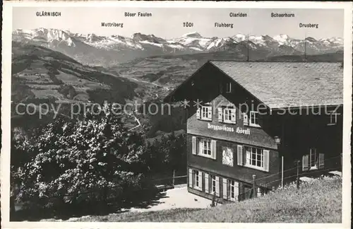Hoernli Kulm Berggasthaus Hoernli mit Alpenpanorama Kat. Hoernli