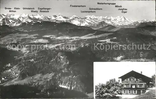 Hoernli Kulm Gasthaus Toesstal Alpen Kat. Hoernli