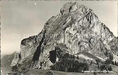 Mythen SZ Grosser Mythen Ostansicht Kat. Brunnen