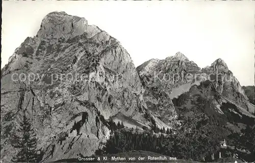 Mythen SZ von Rotenfluh aus Kat. Brunnen