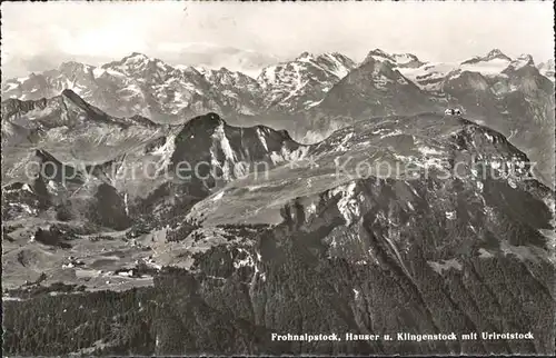 Stoos SZ Frohnalpstock Hauser und Klingenstock mit Urirotstock Kat. Stoos