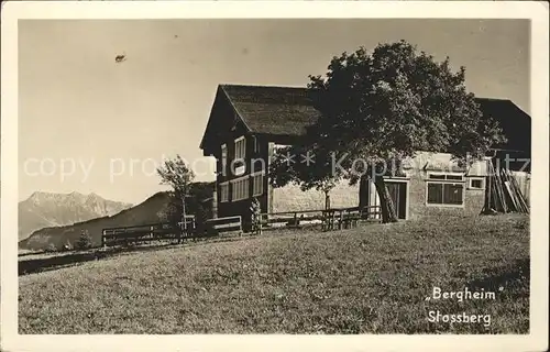 Stoos SZ Bergheim Stossberg Kat. Stoos