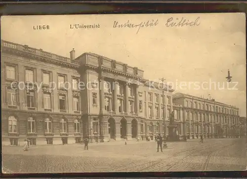 Liege Luettich Universite Universitaet Denkmal Kat. Luettich