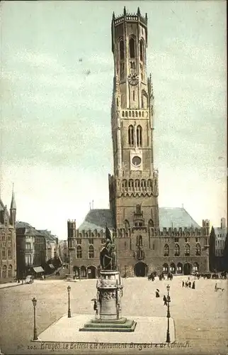 Bruges Flandre Le Beffroi et Monument Breguel /  /