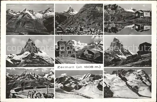 Zermatt VS Panoramaansichten Kat. Zermatt