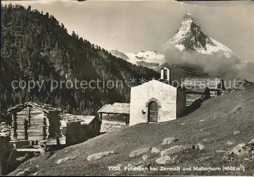 Findelen VS Zermatt Matterhorn Kat. Findeln Findelen