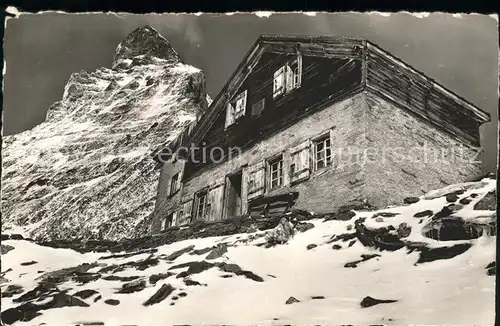 Zermatt VS Matterhornhuette Matterhorn  Kat. Zermatt