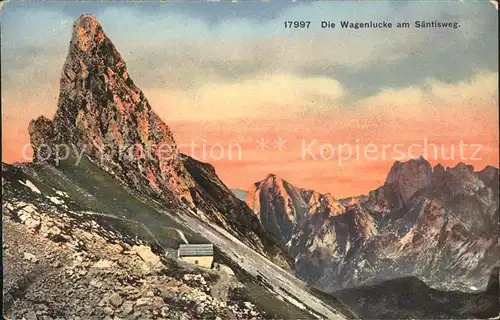 Saentis AR Wagenluecke am Saentisweg Kat. Saentis