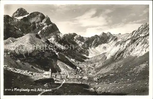 Meglisalp Altmann Saentis mit Altmann Kat. Altmann