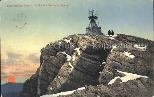 Saentis AR Spitze mit Windmesser Kat. Saentis