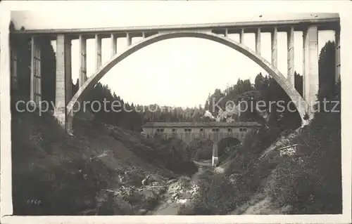 Urnaesch AR Alte und Neue Hundwilertobelbruecke Kat. Urnaesch