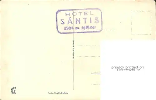 Saentis AR mit Blauschnee Hotel Kat. Saentis