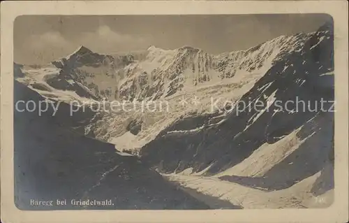 Grindelwald Baeregg Alpenpanorama Kat. Grindelwald