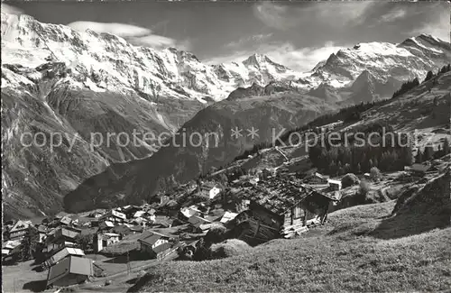 Muerren BE Ebnefluh Mittaghorn Grosshorn Tschingelgrat Kat. Muerren