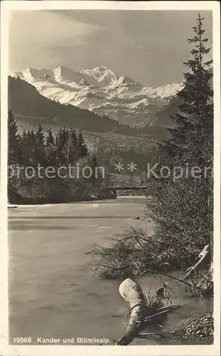 Kandersteg BE Kander und Bluemlisalp Kat. Kandersteg