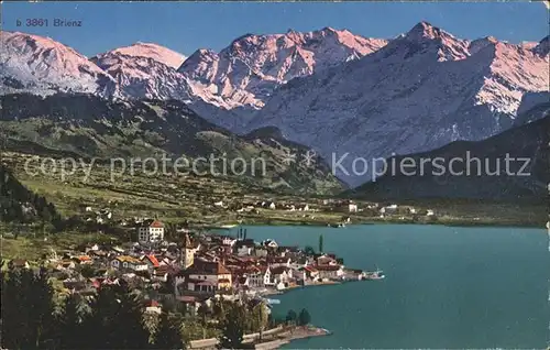 Brienz BE Brienzersee Panorama Kat. Brienz