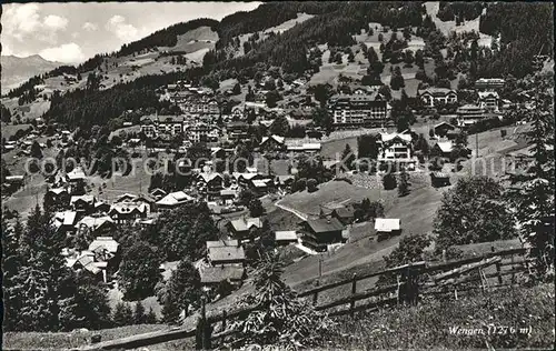 Wengen BE Totalansicht Kat. Wengen