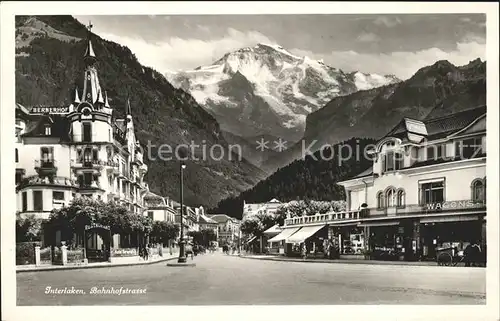 Interlaken BE Bahnhofstrassenpartie Kat. Interlaken