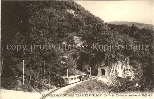 Territet Glion Chemin de Fer Sortie du Tunnel / Territet /Bz. Vevey