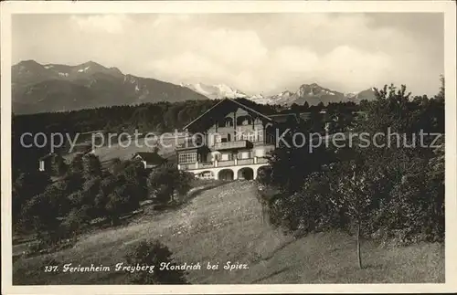 Spiez Thunersee BE Ferienheim Freyberg Hondrich / Spiez /Bz. Niedersimmental