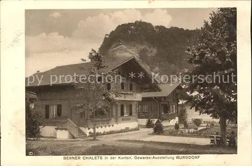 Burgdorf Bern Berner Chalets in der Kantonalen Ausstellung Kat. Hasle Burgdorf