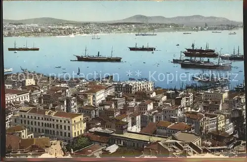 Constantinopel Istanbul Hafen Schiffe /  /
