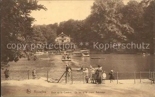 Bruxelles Bruessel Bois de la Cambre Lac et Chalet Robinson Kat. 