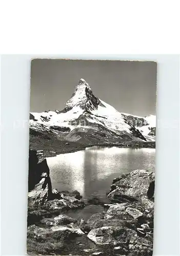 Zermatt VS Stellisee mit Matterhorn Kat. Zermatt