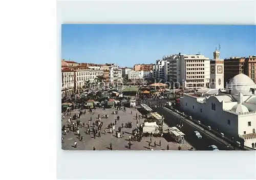 Alger Algerien Place des Martyrs et Grande Mosquee  / Algier Algerien /