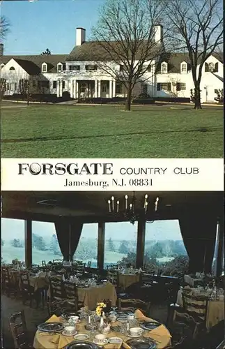 Jamesburg New Jersey Forsgate Country Club Restaurant Kat. Jamesburg