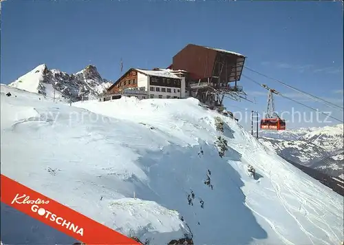 Klosters GR Gotschnagrat Bergrestaurant Seilbahn Kat. Klosters