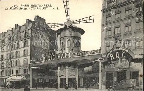 Moulin Rouge Paris Montmartre Red Mill  Kat. Paris