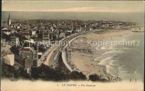 Le Havre Vue generale Plage Kat. Le Havre