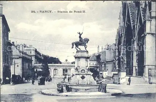 Nancy Lothringen Statue de Rene II Monument / Nancy /Arrond. de Nancy