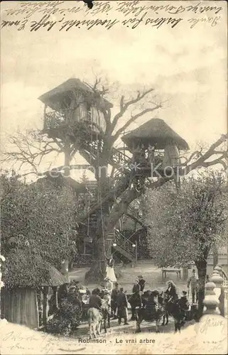 Robinson Vergnuegungspark Le vrai arbre Baumhaus Kat. Sceaux