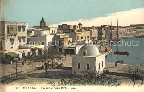 Bizerte Vue sur le vieux Port Kat. Tunesien