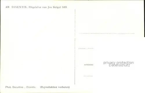 Disentis GR Fluegelaltar von Ivo Strigel 1480 Kat. Disentis