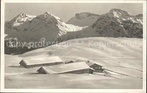 Arosa GR Tschuggen mit Furkagruppe Kat. Arosa