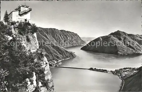 Lago di Lugano Monte S. Salvatore Vetta Kat. Italien