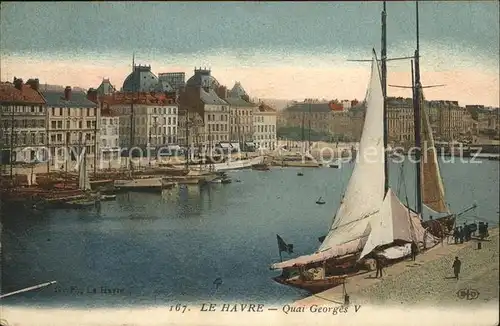 Le Havre Quai Georges V Port Voilier Kat. Le Havre