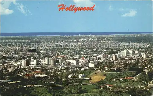 Hollywood California Fliegeraufnahme Kat. Los Angeles United States