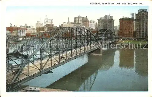 Pittsburg Pennsylvania Federal Street Bridge Kat. United States
