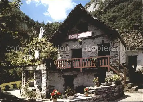 Tessin Ticino Ristorante Foroglio Val Bavone Kat. Lugano