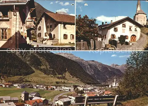 Zernez GR Panorama Dorfmotive Kat. Zernez
