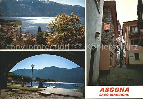 Ascona TI Dorfmotiv Lago Maggiore / Ascona /Bz. Locarno