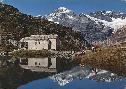 Zermatt VS Schwarzsee Kapelle Maria zum Schnee Dt Blanche Kat. Zermatt