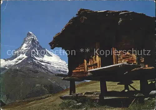 Zermatt VS Matterhorn Berghuette Kat. Zermatt