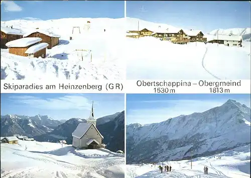Heinzenberg GR und Obertschappina Obergmeind Skigebiete Kat. 