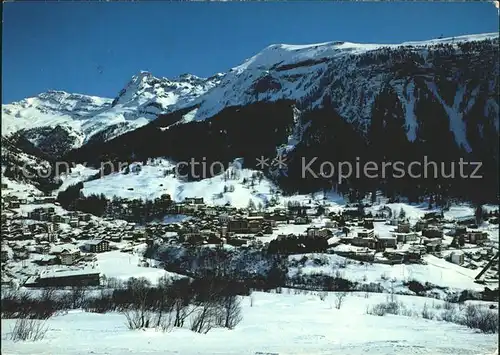 Leukerbad mit Majinghorn und Torrentgebiet Kat. Loeche les Bains