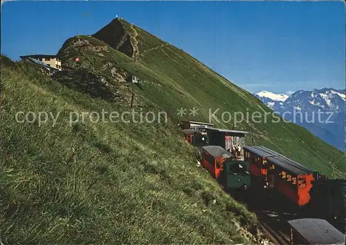 Brienz Rothornbahn Kulmhotel Gipfel und Sustenhorn Kat. Eisenbahn